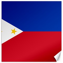 Philippines Flag Filipino Flag Canvas 12  x 12 