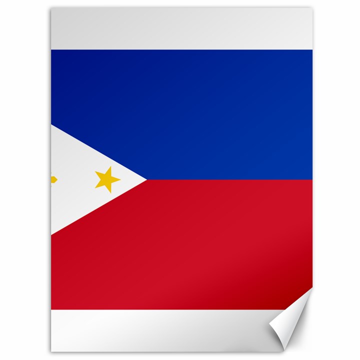 Philippines Flag Filipino Flag Canvas 36  x 48 