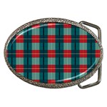 Pattern Texture Plaid Belt Buckles Front