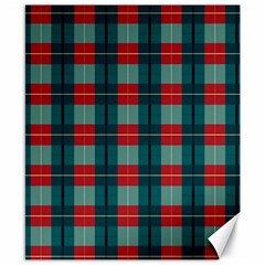 Pattern Texture Plaid Canvas 8  X 10  by Mariart