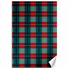 Pattern Texture Plaid Canvas 20  X 30  by Mariart