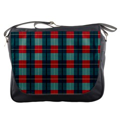 Pattern Texture Plaid Messenger Bag by Mariart