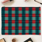 Pattern Texture Plaid Cosmetic Bag (XXXL) Front