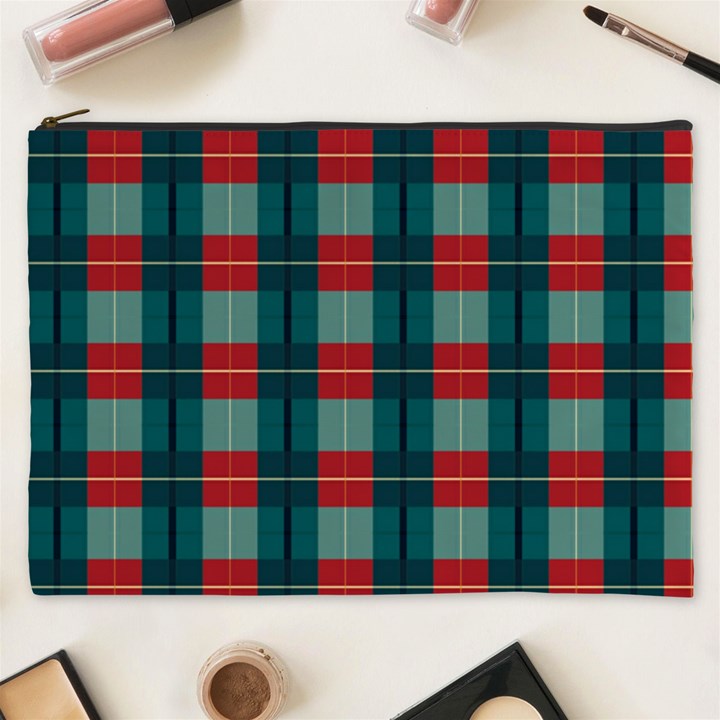 Pattern Texture Plaid Cosmetic Bag (XXXL)