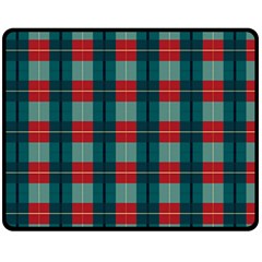 Pattern Texture Plaid Double Sided Fleece Blanket (medium)  by Mariart