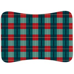 Pattern Texture Plaid Velour Seat Head Rest Cushion