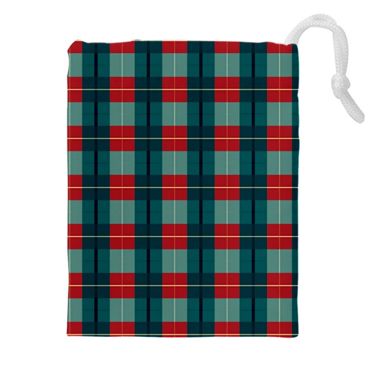 Pattern Texture Plaid Drawstring Pouch (4XL)