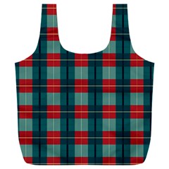 Pattern Texture Plaid Full Print Recycle Bag (xxxl)