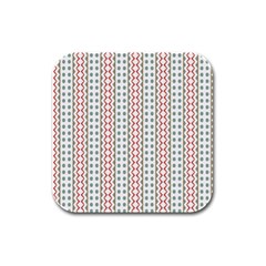 Pattern Line Background Wallpaper Rubber Square Coaster (4 Pack)  by Mariart