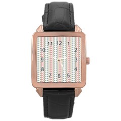 Pattern Line Background Wallpaper Rose Gold Leather Watch  by Mariart