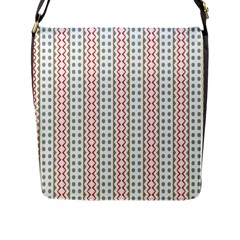 Pattern Line Background Wallpaper Flap Closure Messenger Bag (l) by Mariart