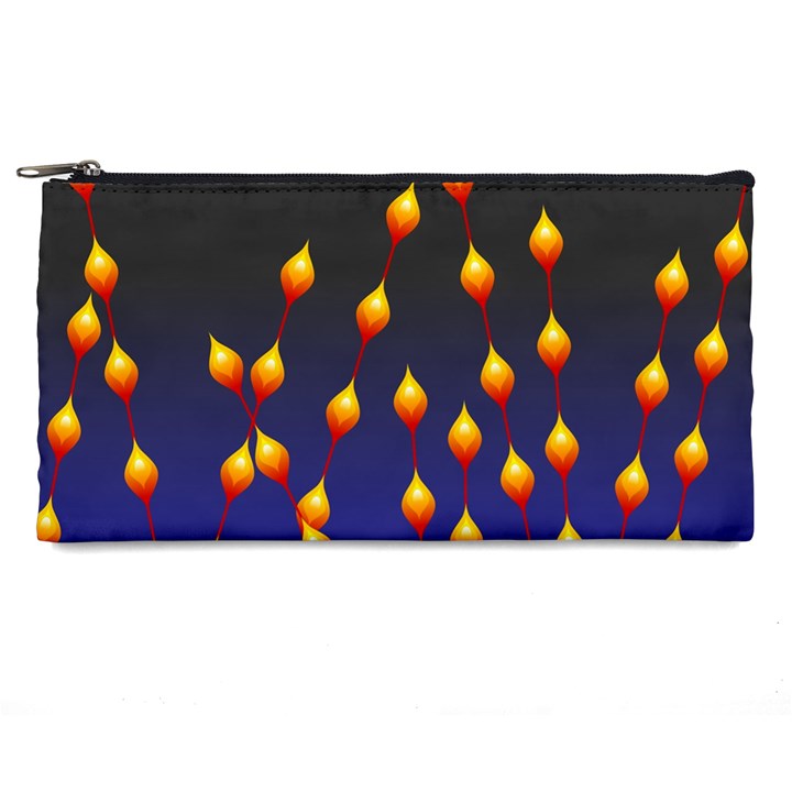 Flower Buds Floral Night Pencil Cases