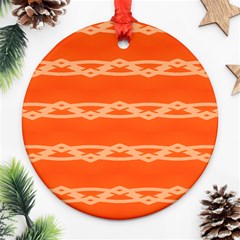 Pattern Orange Ornament (round) by HermanTelo