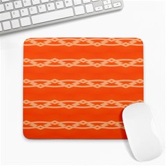 Pattern Orange Large Mousepads by HermanTelo