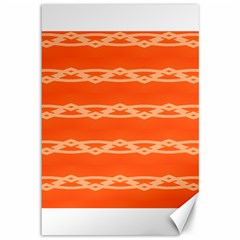 Pattern Orange Canvas 12  X 18  by HermanTelo