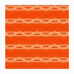 Pattern Orange Medium Glasses Cloth