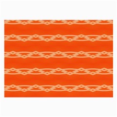 Pattern Orange Large Glasses Cloth