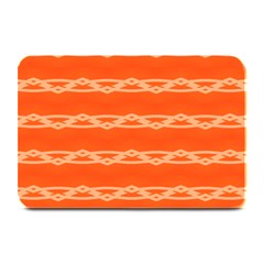 Pattern Orange Plate Mats