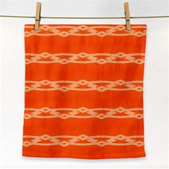 Pattern Orange Face Towel