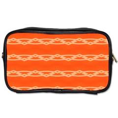 Pattern Orange Toiletries Bag (one Side)