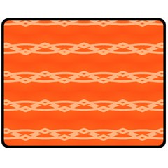 Pattern Orange Fleece Blanket (medium) 