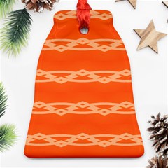 Pattern Orange Bell Ornament (two Sides) by HermanTelo