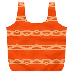 Pattern Orange Full Print Recycle Bag (xl)