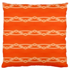 Pattern Orange Standard Flano Cushion Case (two Sides) by HermanTelo