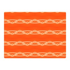 Pattern Orange Double Sided Flano Blanket (mini)  by HermanTelo