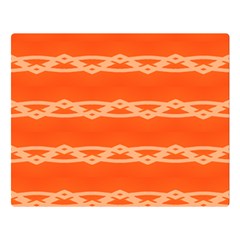 Pattern Orange Double Sided Flano Blanket (large) 