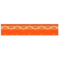 Pattern Orange Small Flano Scarf