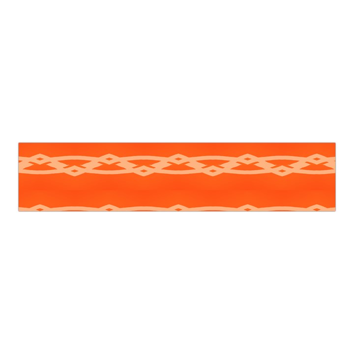 Pattern Orange Velvet Scrunchie