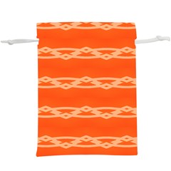 Pattern Orange  Lightweight Drawstring Pouch (xl) by HermanTelo