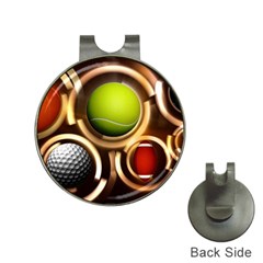 Sport Ball Tennis Golf Football Hat Clips With Golf Markers by HermanTelo