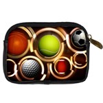 Sport Ball Tennis Golf Football Digital Camera Leather Case Back