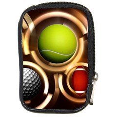 Sport Ball Tennis Golf Football Compact Camera Leather Case by HermanTelo