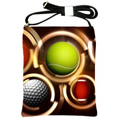 Sport Ball Tennis Golf Football Shoulder Sling Bag