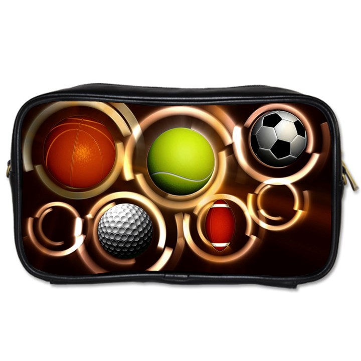 Sport Ball Tennis Golf Football Toiletries Bag (One Side)