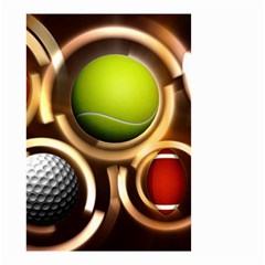 Sport Ball Tennis Golf Football Small Garden Flag (two Sides) by HermanTelo