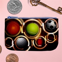 Sport Ball Tennis Golf Football Large Coin Purse by HermanTelo