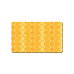 Pattern Yellow Magnet (name Card)