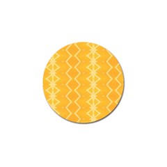 Pattern Yellow Golf Ball Marker