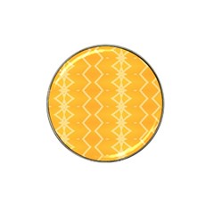 Pattern Yellow Hat Clip Ball Marker (10 Pack)