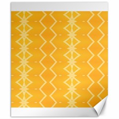 Pattern Yellow Canvas 20  X 24 