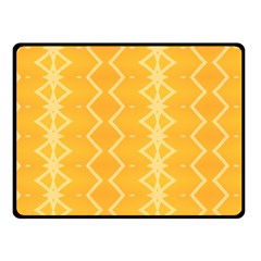 Pattern Yellow Fleece Blanket (small)