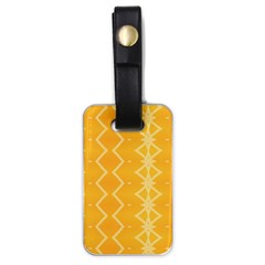 Pattern Yellow Luggage Tag (one Side)