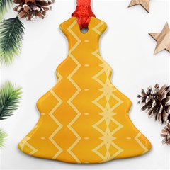 Pattern Yellow Ornament (christmas Tree) 