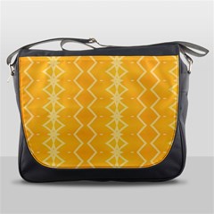 Pattern Yellow Messenger Bag