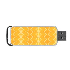 Pattern Yellow Portable Usb Flash (two Sides)