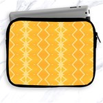 Pattern Yellow Apple iPad 2/3/4 Zipper Cases Front